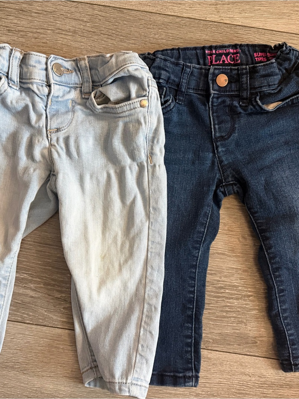 The Children's Place Denim Pants - Light Blue & Dark Blue